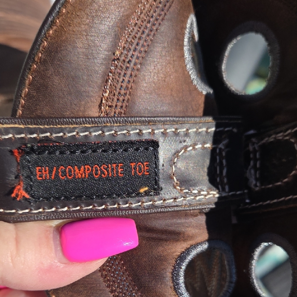 Double H Brown Western Boots - Picture 5 of 11